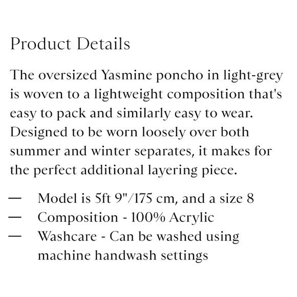 NWT REISS Yasmine Poncho Wrap Shawl - Picture 13 of 13